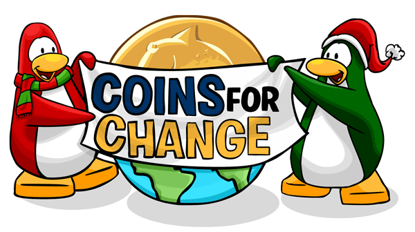 Coins For Change Club Penguin